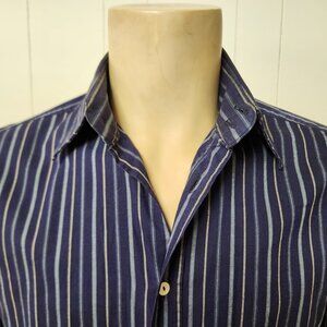 Dolce & Gabbana shirt L men's dark blue stripe